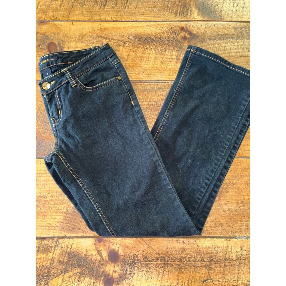 Womens SouthPole Black Denim Bootcut Vintage Y2K Style Jeans Size 9 - Picture 4 of 13